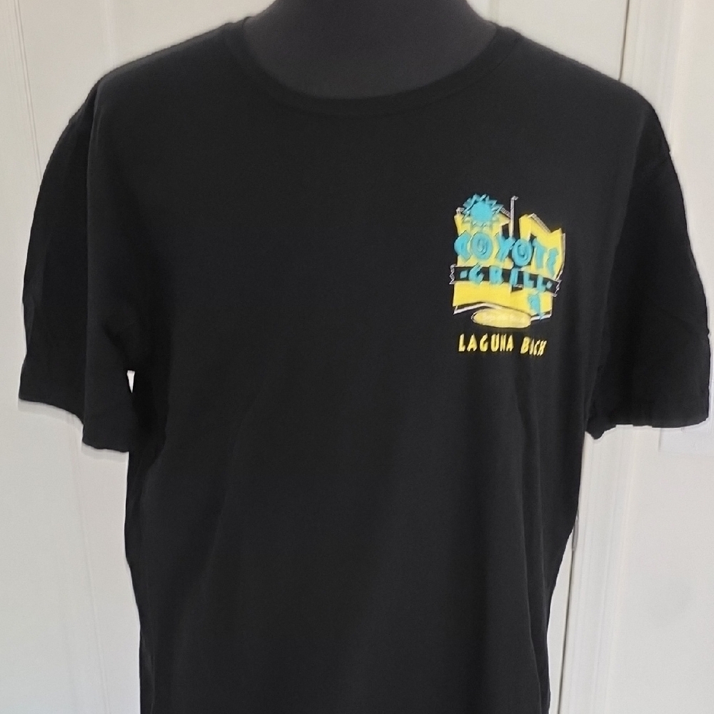 Coyote Grill Black Tee with Colorful Graphic